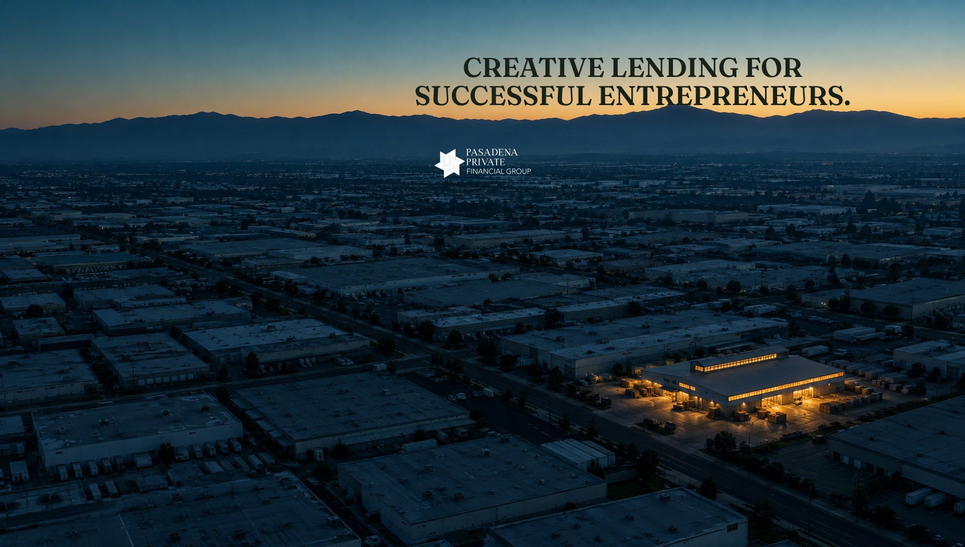 Creative lending for successful entrepreneurs.